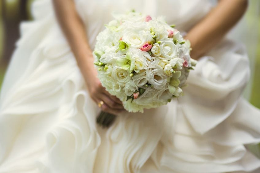 Bride with Boquet