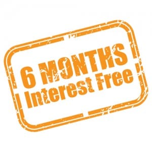 6 months zero percent interest