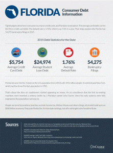 Florida Debt Statistics Infographic