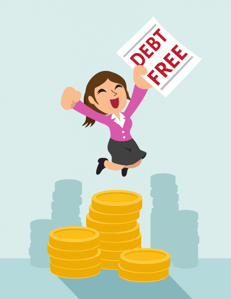 Women Debt Free Jumping