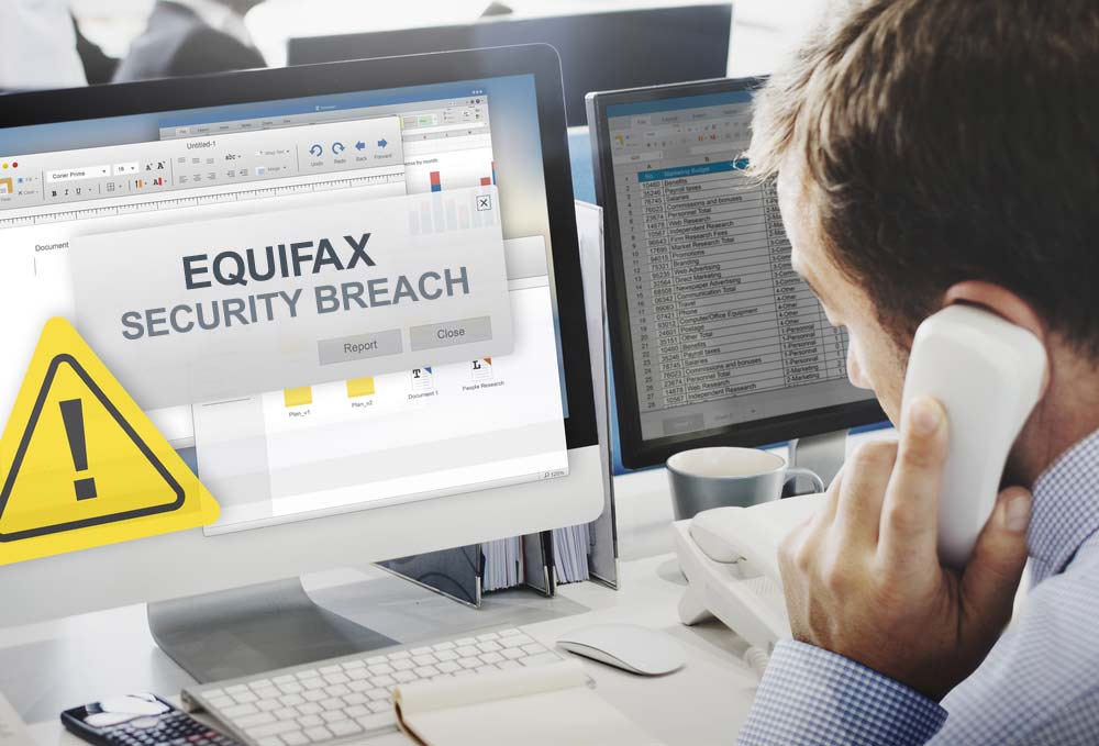 Equifax Security Breach Computer and Phone
