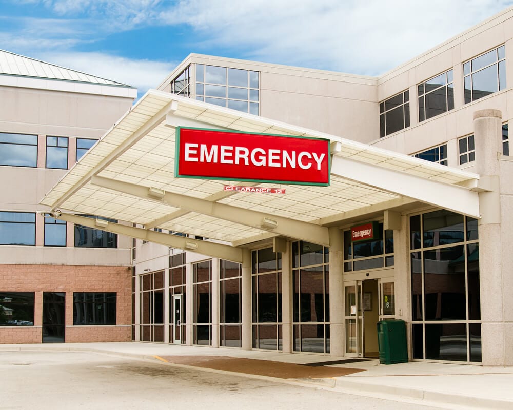 Hospital Emergency Room Door