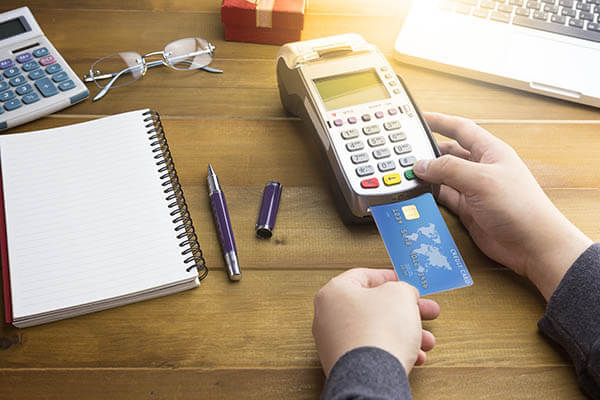 Merchant making a credit card transaction