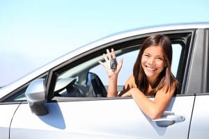 Teen Driver in a Car with Keys