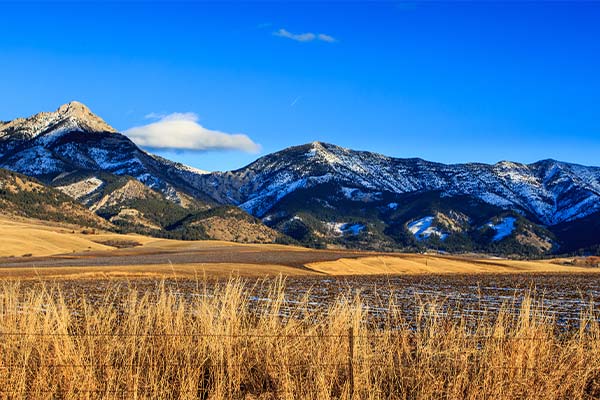 Montana landscape with mountains