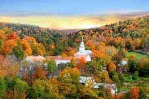 Autumn landscape of Vermont