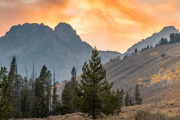 Mountain landscape in Idaho