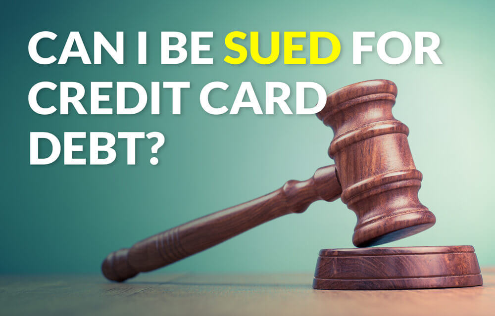 Sued for credit card debt