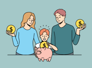 Happy Family With Money