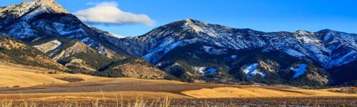 Montana landscape with mountains